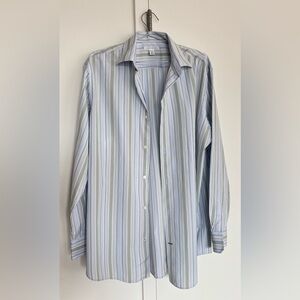 Banana Republic Blue and Green Stripe Shirt